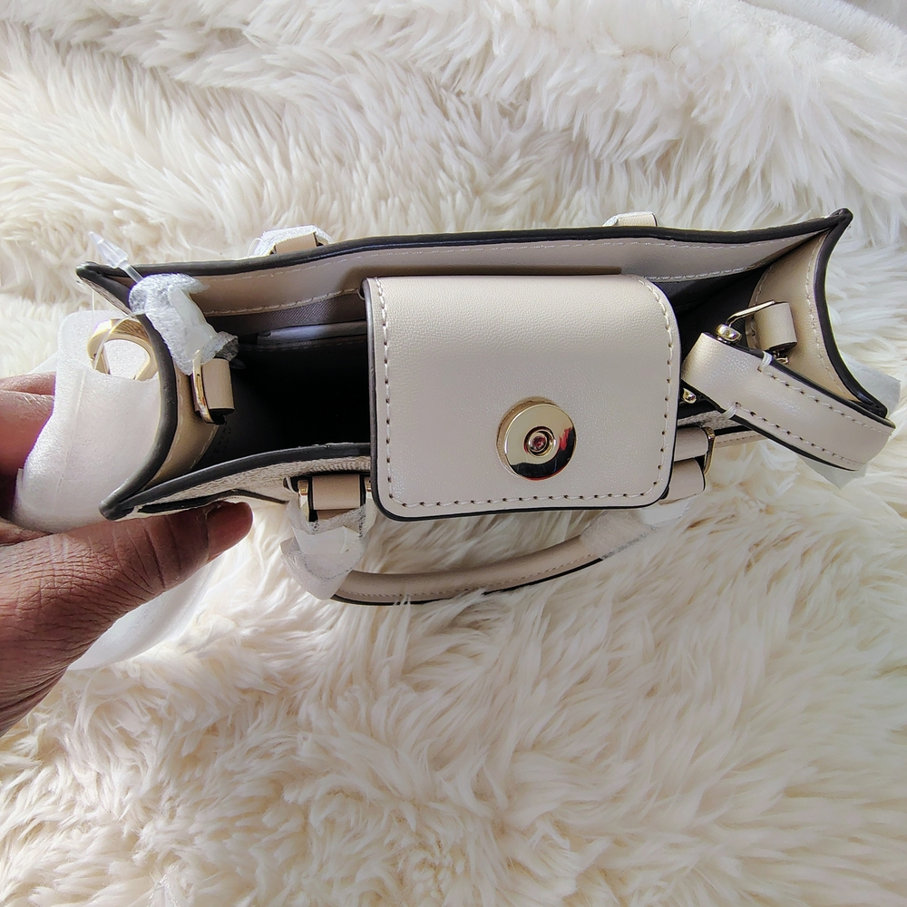 🤩Kate Spade Dark Beige and Cream Signature Spade Flower Mini Tote NWT🤩 - Picture 9 of 17